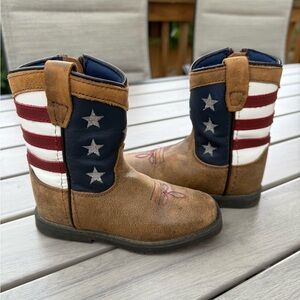 Smoky Mountain Kids Stars & Stripes Western Boots